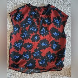 J crew floral pattern top